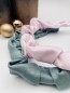 Preview: scrunchie haarreifen baumwolle glänzend silvester weihnachten meergrün